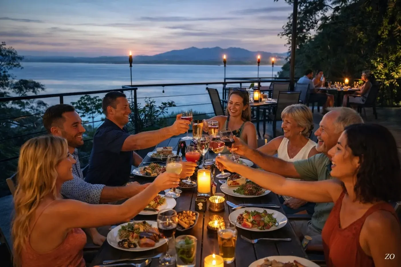 Ocean-view dining at Hotel VOS in Manuel Antonio Costa Rica