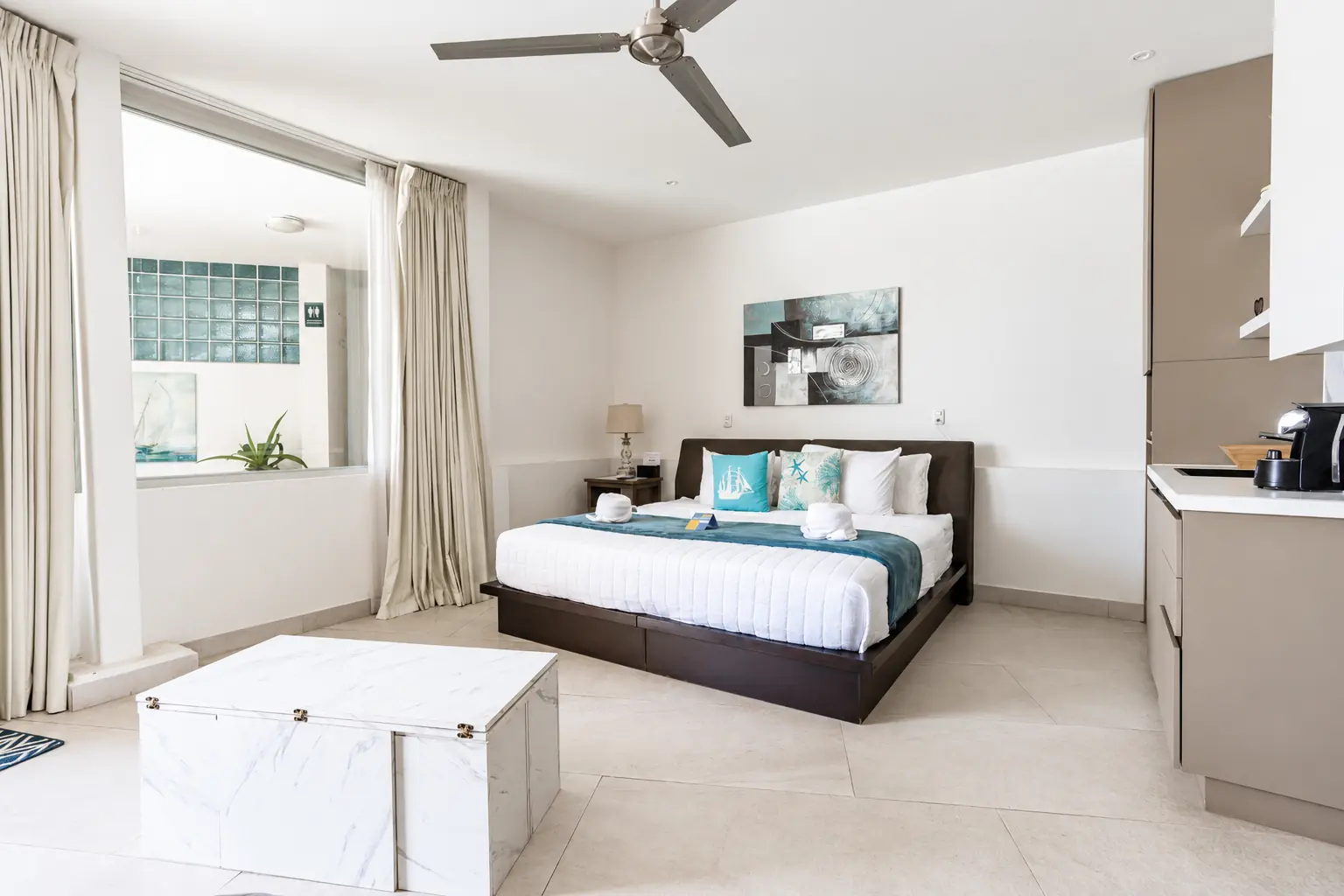 Bright Suite 3 bedroom interior at Hotel VOS